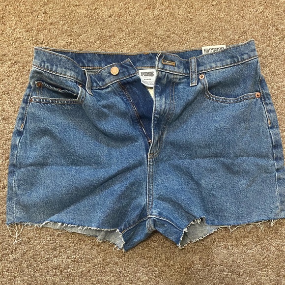VS PINK! High Waist Jean Shorts NWT - Picture 3 of 5